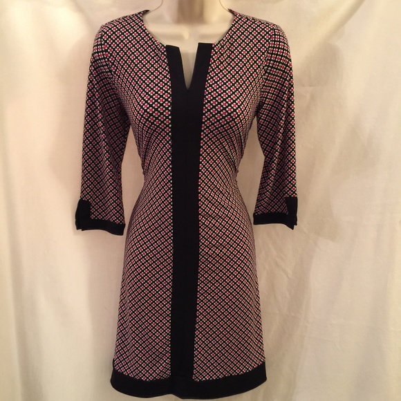 Ann Taylor Print Shift Dress Petite - Picture 1 of 7